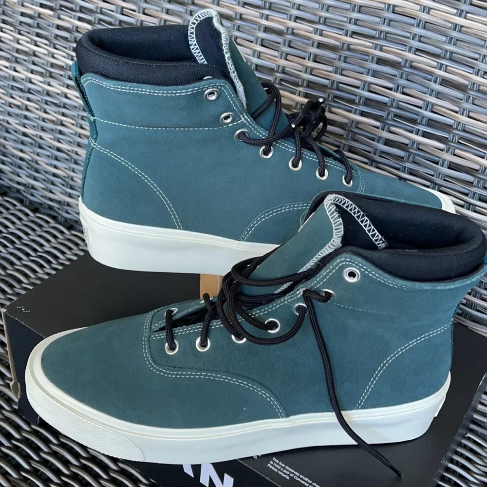 Converse Skid Grip Hi Succulent Green/Black/Egret MEN`S - Picture 11 of 16